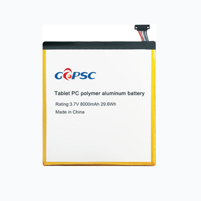 3.7V8000mAh タブレットPCポリマーアルミニウムバッテリー